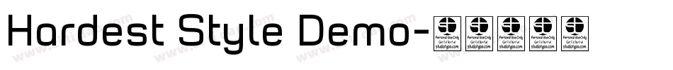 Hardest Style Demo字体转换